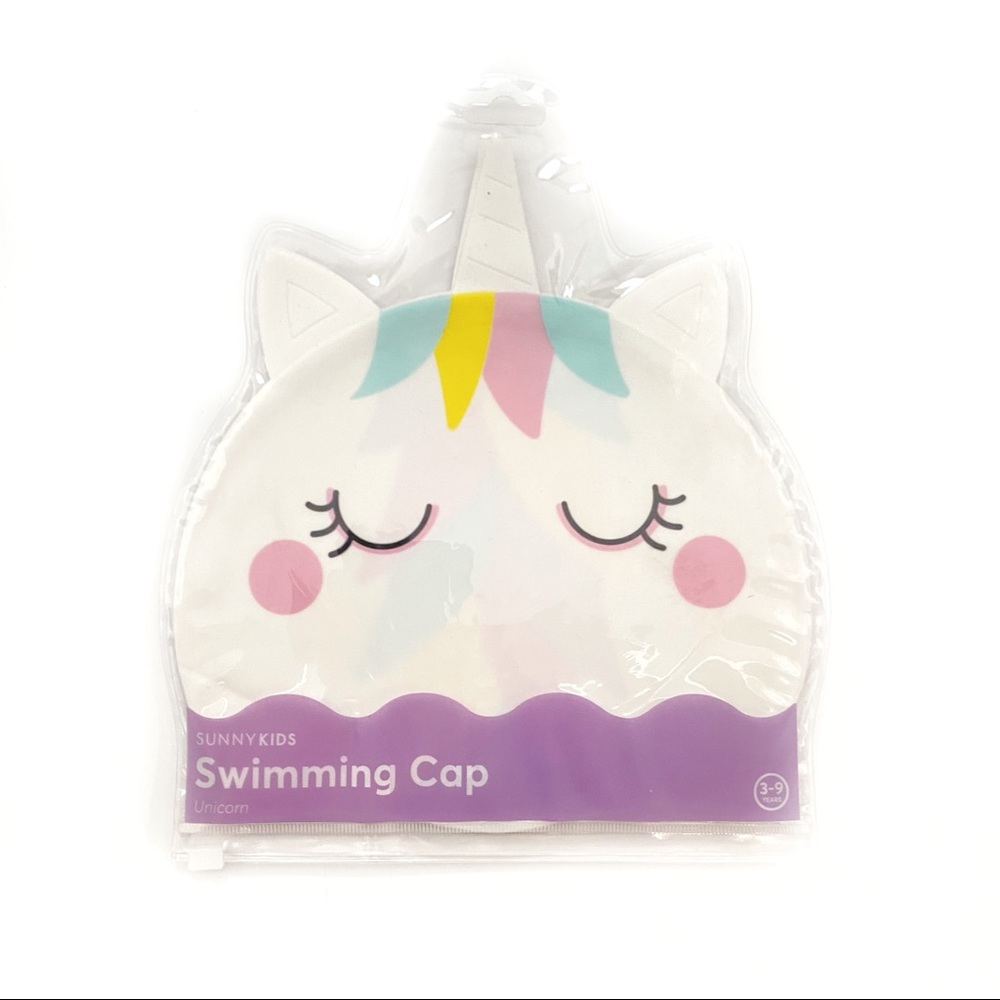 SunnyLife Kids Unicorn Swimming Cap, 3-9Yrs, New